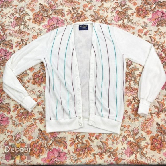 Vintage 1970s preppy cardigan - Picture 1 of 6